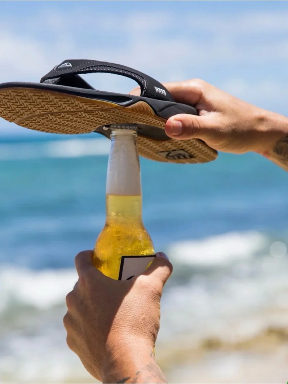 Reef Fanning Bottle Opener Flip Flops Size 11